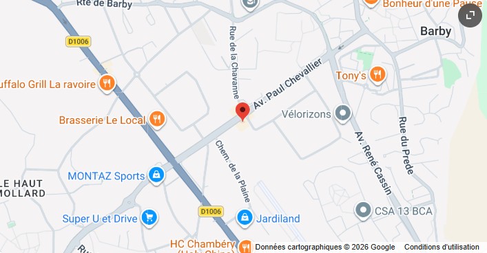 Plan d'accès — 350 Av. Louis Armand, 73490 La Ravoire